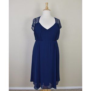 Torrid Lace Inset Chiffon Midi Dress 24
